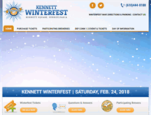 Tablet Screenshot of kennettwinterfest.com